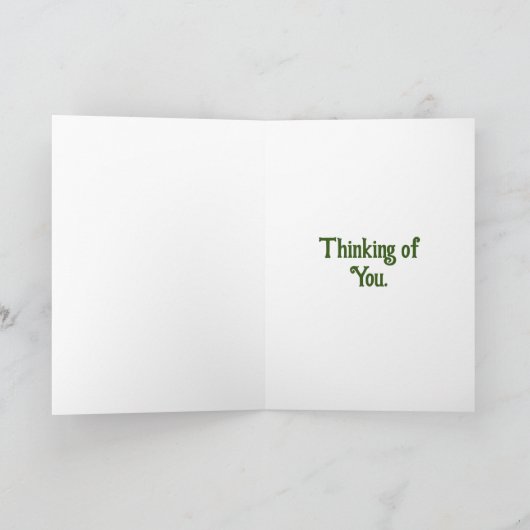 Carte chat et papillons, pensée pour vous (Intérieur)