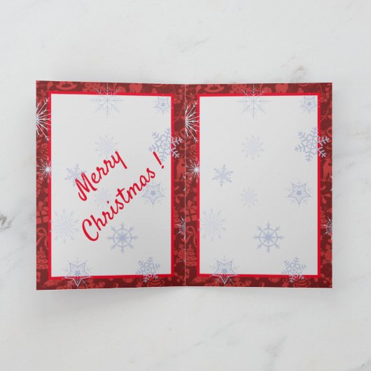 Carte Chat et Père Noël (Intérieur)