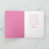 Carte Chat et Rose Cancer du sein (Intérieur)