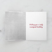 Carte Chat et souris avec Verre à Vin Anniversaire (Intérieur)