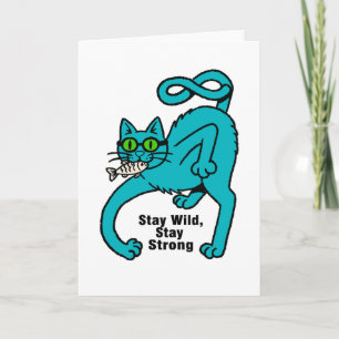 Carte Chat Expressif Excentrique