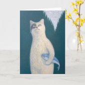 Carte Chat Fish Friends (Fleur jaune)