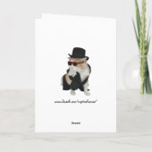 Carte Chat Funny personnalisable (Dos)