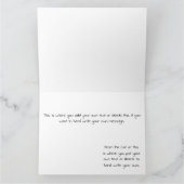 Carte Chat gris fête des pères (Intérieur)