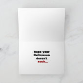 Carte Chat Halloween Drôle mignon Adorable Meilleu (Intérieur)