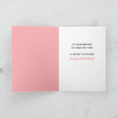 Carte Chat Homme Drôle Portant Tiara - Pas une Purée (Intérieur)