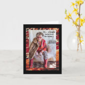 Carte Chat humoristique traitant du cambriolage (Fleur jaune)