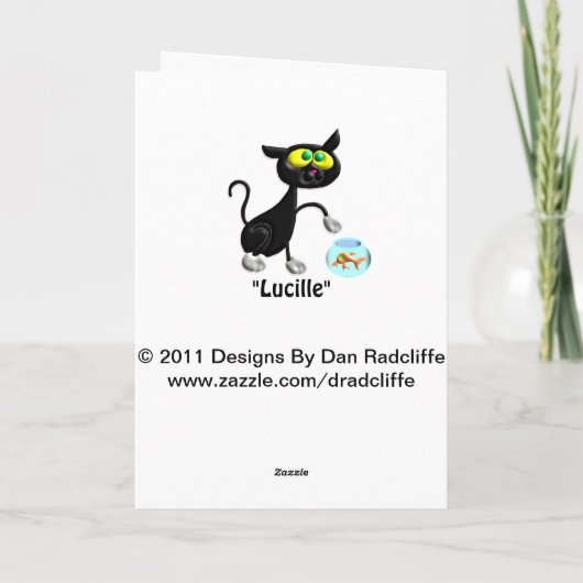 Carte Chat innocent (Dos)