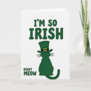 Carte Chat Irlandais Droit Maintenant