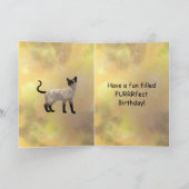 Carte Chat joueuse et 98e Ballons d'anniversaire heureux (Intérieur)