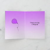 Carte Chat Kitty Art folklorique et fleurs colorées (Intérieur)