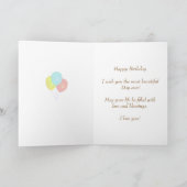 Carte Chat Kitty - Voeux d'anniversaire personnalisés (Intérieur)