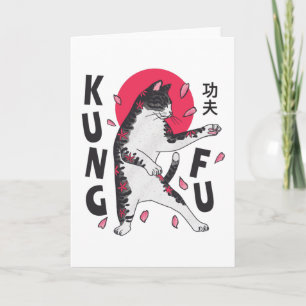 Carte Chat Kung Fu