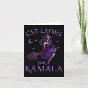 Carte Chat Ladies For Kamala Harris 2024 Witches Harris 
