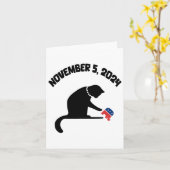 Carte Chat Ladies Pour Kamala Harris (Fleur jaune)