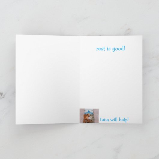 Carte Chat Laze Dormir Se Bien (Intérieur)