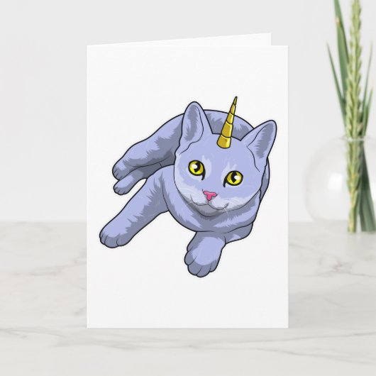 Carte Chat Licorne (Devant)