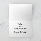 Carte Chat Love "Joyeux anniversaire" (Intérieur)
