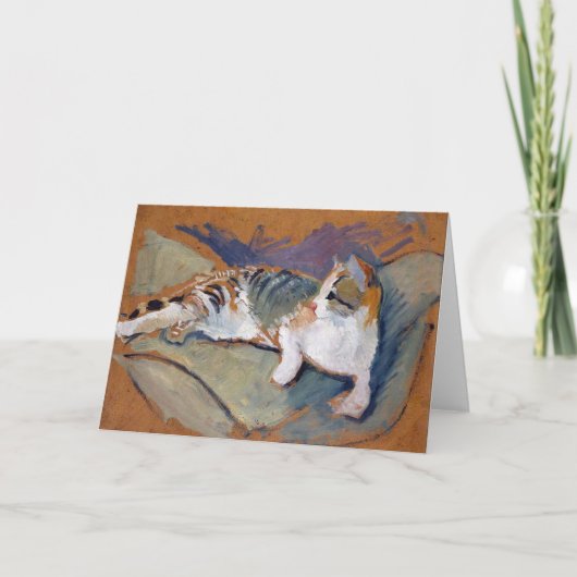 Carte Chat, Macke Card, août (Devant)