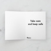 Carte Chat Masque Visage De Pluie De Nuit (Intérieur)