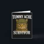 Carte Chat Mème Survivant Mal Au Ventre Cadeau Drôle De<br><div class="desc">Chat Mème Survivant Mal Au Ventre Cadeau Drôle De Chat Hommes Femmes Enfant</div>