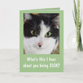 Carte Chat mignon S'en sortir (Devant)