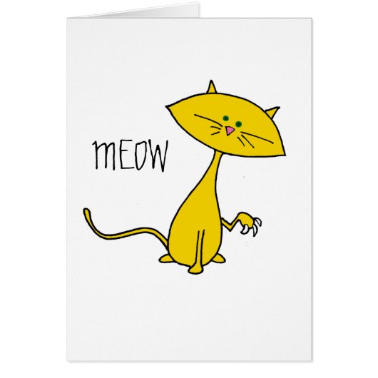 Carte chat mignonne (Devant)