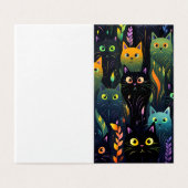 Carte chat mignonne (Outside Unfolded)