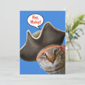 Carte Chat Mignonne Parler Comme Un Jour De Pirate (Debout devant)