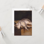 Carte Chat Mort (Théodore Géricault) (Devant/Arrière en situation)