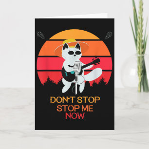 Carte Chat Ne M'arrête Pas Maintenant Chat Drôle