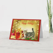 Carte Chat Noël (Devant)