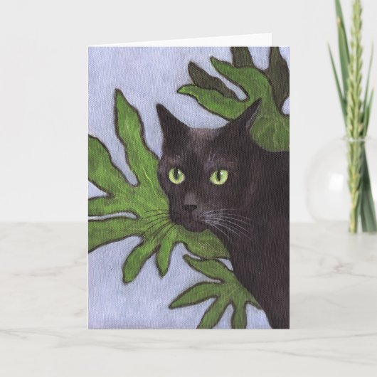 Carte Chat noir (Devant)