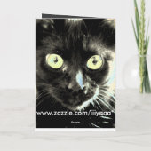 Carte chat noir (Dos)