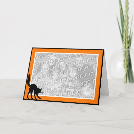 Carte Chat noir (Devant)