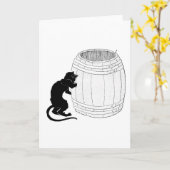 Carte Chat noir, Alexandre Steinlen (Fleur jaune)