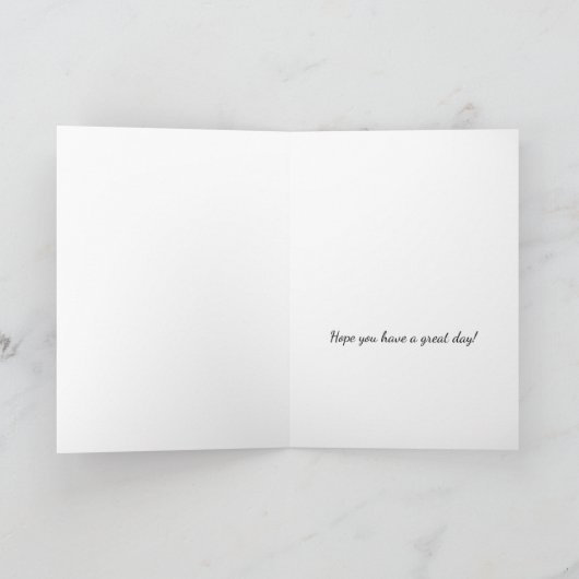 Carte Chat noir avec des pavots Anniversaire (Intérieur)