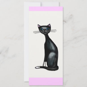 Carte Chat noir et blanc