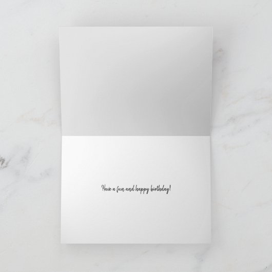 Carte chat noir sur partition (Intérieur)