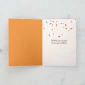 Carte Chat Orange Pour Novembre Anniversaire (Intérieur)
