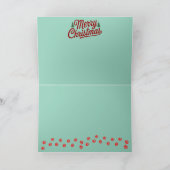 Carte Chat persan blanc drôle Noël vacances (Intérieur)