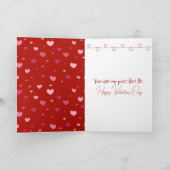 Carte Chat Persan de la Saint-Valentin dans une boîte de (Intérieur)