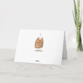Carte Chat Persan Drôle avec Chapeau de Fête (Dos)