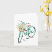 Carte Chat perse dans le panier de marguerite (Fleur jaune)