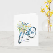 Carte Chat perse dans le panier de marguerite (Fleur jaune)