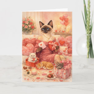 Carte Chat pour la Saint-Valentin