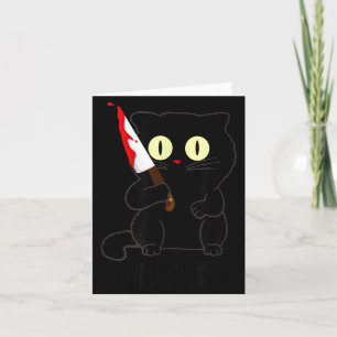 Carte Chat Qu'est-ce que drôle Épouvantable Chat Noir Ha