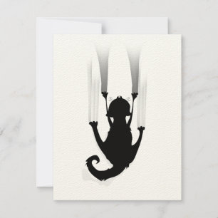 Carte Chat qui grimpe