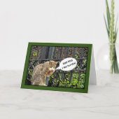 Carte "Chat qui pleure triste/Anniversaire en retard (Devant)