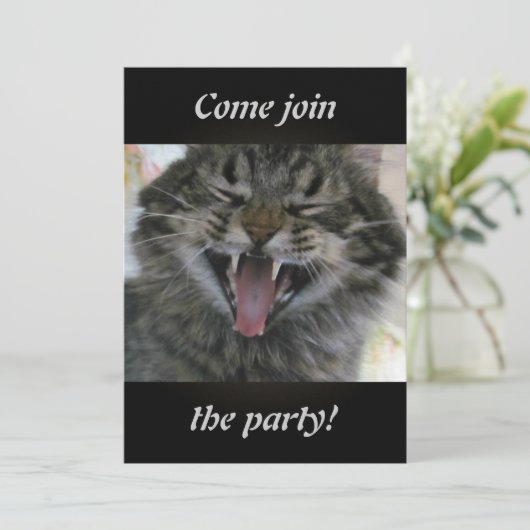 Carte Chat qui rit (Debout devant)